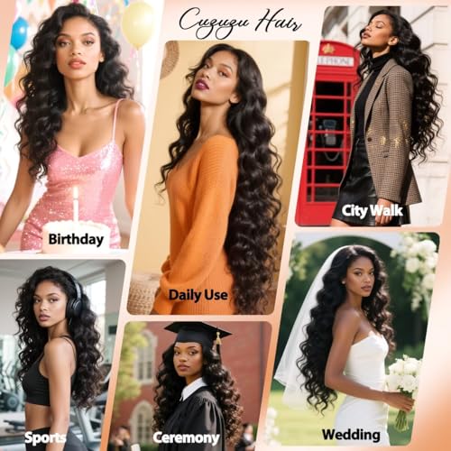 12A Human Hair Bundles 20 Inch Body Wave Bundles Human Hair 100% Unprocessed Brazilian Virgin Organique Quick Weave 1 Bundle for Women Wet and Wavy Human Hair Extensions Natural Black