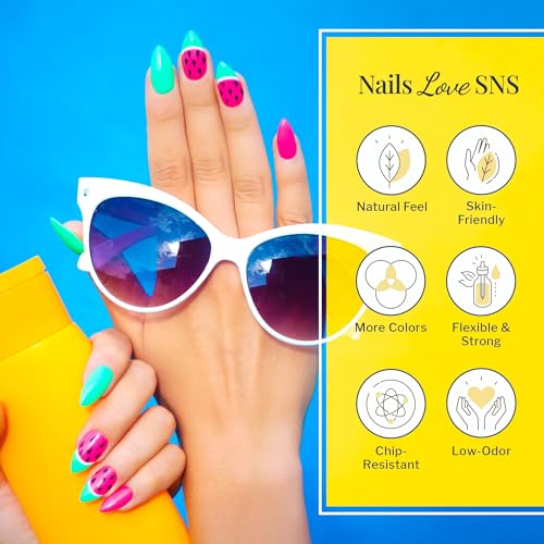 SNS Nail Dip Powder, Gelous Color Dipping Powder - Heirloom Pearls (White, Shimmer) - Long-Lasting Dip Nail Color Lasts 14 Days - Low-Odor & No UV Lamp Required - 1 OZ