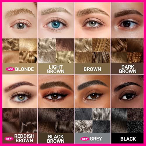 iMethod Curved Eyebrow Pen - Eyebrow Pencil, Brow Pencil 2-in-1 Dual-Ended Microblading Eyebrow Pen with Curved Tip and Precise Brush-Tip for Natural Hair-Like Brows, Last All-Day, Dark Brown