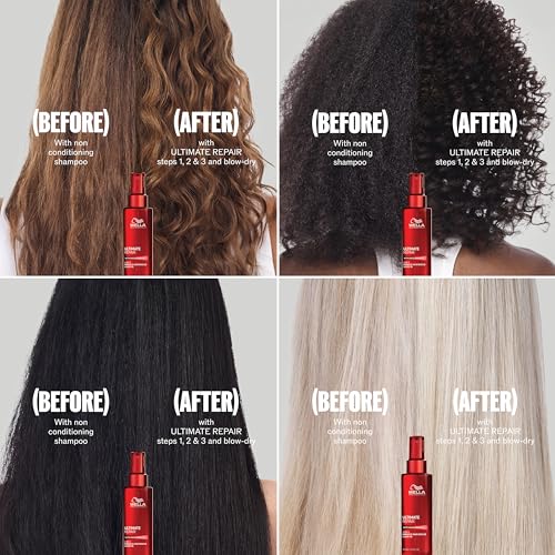 Wella Professionals ULTIMATE REPAIR 5-in-1 Protective Leave-In Treatment for Damaged Hair | Repairs, Smoothens Frizz, UV & Heat Protectant | For All Hair Types | 3.2 Fl Oz