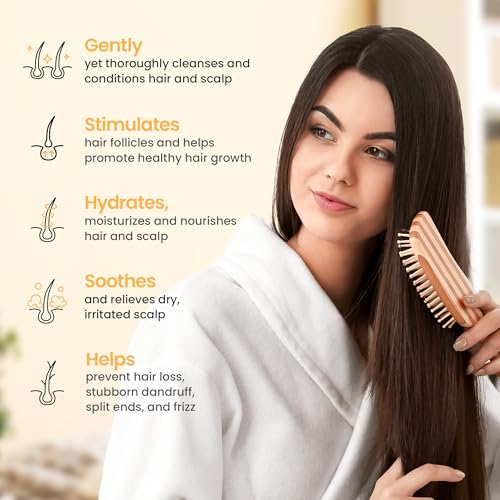 Honeyskin Hair Growth Shampoo and Conditioner for Women ? Sulfate-Free, Hydrating & Volumizing Set with Manuka Honey & Aloe Vera ? Non-Toxic Hair Thickening Shampoo for Thinning Hair 16oz