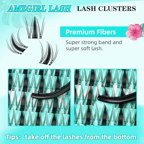 Lash Clusters Manga 168Pcs Eyelash Cluster Wet Look Ultra-Thin Invisible Lash Band Eyelashes Extensions Spiky Anime Wide Span Lashes for Beginners(Autumn Leaves,D-Mix10-18mm)
