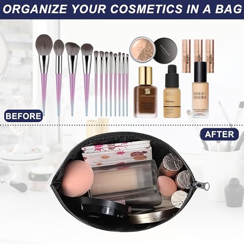 Makeup Bag Japanese Cherry Blossom Cosmetic Bag for Women, Sun Fuji Mount Travel Small Bag for Purse, Pouch for Toiletries Water Resistant Gift 9.5¡¿5.9 Inch