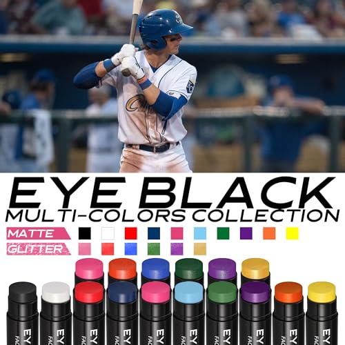 CCbeauty Hot Pink Eye Black Stick for Multi Sports, Anti-Glare EyeBlack For Baseball Football Softball Lacrosse, Water-Proof Eye Black Grease Paint For Athletes & fans, Pink Accessories