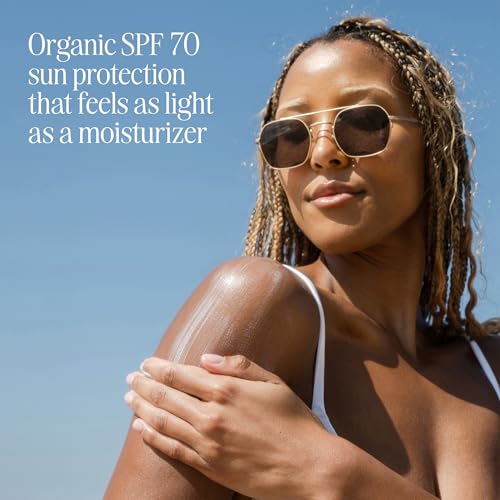 COOLA Organic Sunscreen SPF 70 Sunblock Body Lotion, Dermatologist Tested Skin Care for Daily Protection, Vegan and Gluten Free, Peach Blossom, 5 Fl Oz