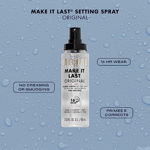 Milani Setting Spray + Primer, Make It Last Original - Natural Finish with Niacinamide for Hydration, Setting Spray for Makeup and Face Primer, 3-in-1 Prime + Hydrate + Set, 2.03 Fl. Oz - 2 Pack