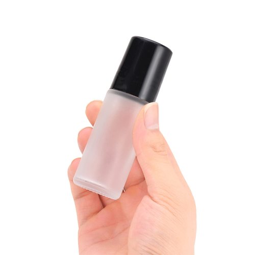 3 Pcs 30ml Frosted Glass Roll On Bottles Deodorant Container Empty Refillable Travel DIY Deodorant Bottles With Plastic Roller Balls For Lip Balm Lotion Sunscreen Essential Oil Perfumes Cosmetics DIY