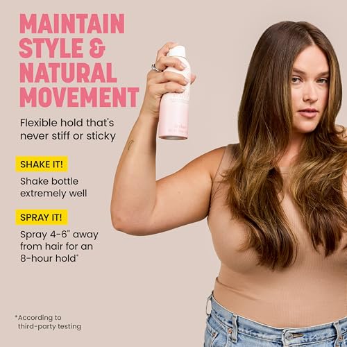 Drybar Seltzer Spritz Flexible Hold Hairspray | Holds Style for 8 Hours* with Touchable Finish, Adds Softness, Ultrafine Mist Diffuser for Even, Quick Drying Application, Vegan & Cruelty Free