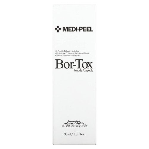 Medi-Peel 5Growth Factor Bor-Tox Peptide Ampoule 30ml, Hydrolyzed Collagen, Anti-Aging Serum, Anti-Wrinkle, Skin Elasticity, Blemish Care, Reduce Fine Lines, Hyaluronic Acid, Korean Skin Care