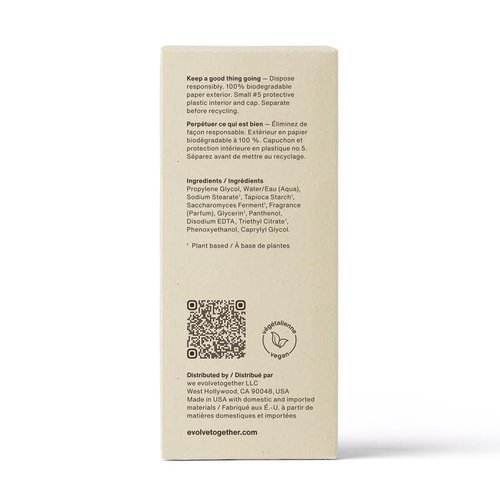 evolvetogether Aluminum Free Natural Deodorant for Women & Men | Mandarin, Oud & Patchouli | Neutralizes Odors, Soothes Skin | Vegan, Cruelty-Free, Baking Soda Free | Made in USA (Monaco, 1.69 Oz)