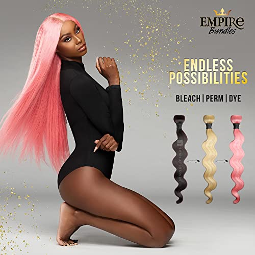 Sensationnel Empire Bundles- Straight 10a Tangle Shed Free Human Hair for Weaving and Sew in Styles - 1 pack (18 inch, NATURAL)