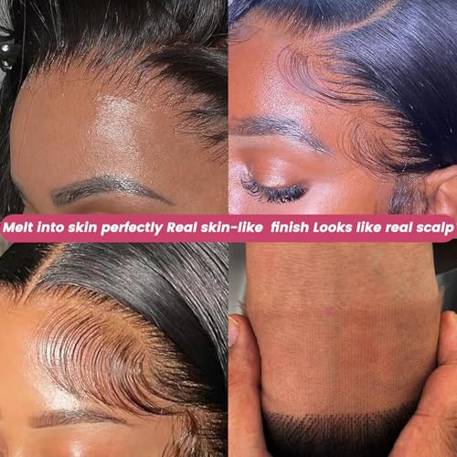 5x5 14 inch HD Lace Closure Human Hair Skin-like 0.1mm thin frontal 100% Virgin Hair pre plucked Natural Black Body Wave