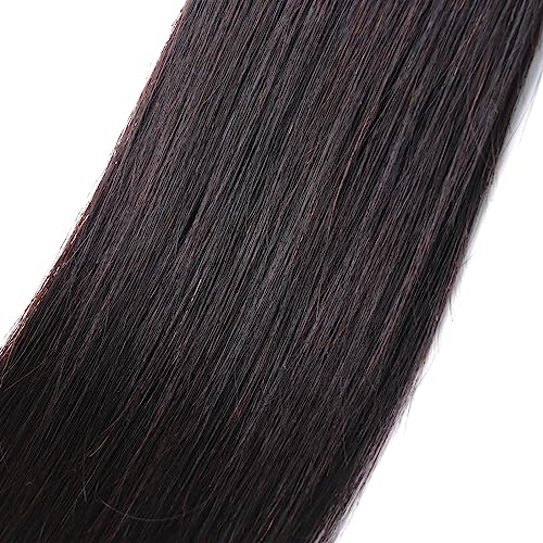 100% Human Hair Bundles Short Straight Virgin Hair 24 Inch Natural Color Unprocessed Brazilian 10A Double Weft Weave Extensions Soft And Healthy For Black Women