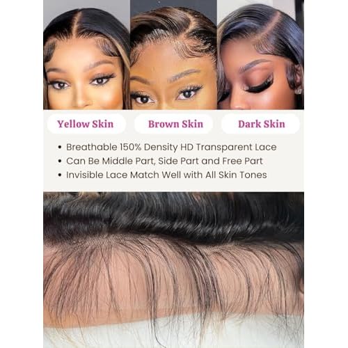 12A F1B/30 Highlight Bundles With 5x5 Closure Body Wave Human Hair 16 18 20+16 IN, Thick Ombre Balayage Honey Blonde Colored Bundles With HD Transparent Lace Closure 100% Remy Hair
