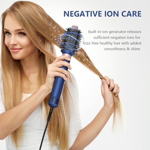 Hair Dryer Brush Professional Hair Multi-Stylers - MIRACOMB Ionic Hot Air Styling System with Auto Wrap Curlers, Brushless Motor, Intelligent Heat Control - Fast Drying - Versatile for All Hair Types