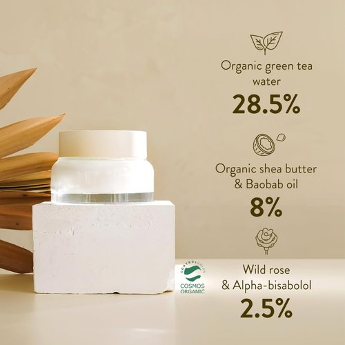 SIORIS Enriched by Nature Cream 1.69Fl.Oz. Supports skin's Natural Barrier & Protects from Mositure Loss, Rosa Multiflora Flower Extract for a Smooth Texture