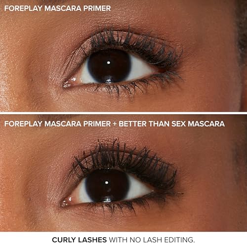 Too Faced Foreplay & Better Than Sex Duo | Dramatic Volume + Length Mascara and Primer Gift Set, 0.54 Fl Oz, Black