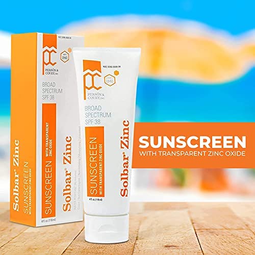 Solbar Zinc Sun Protection Cream SPF 38 4 oz (Pack of 2)