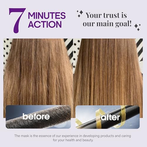 NUTRAHARMONY Hydrating Hair Mask for Dry, Frizzy & Damaged Hair ? Deep Conditioning Keratin Treatment with Argan & Coconut Oils, Collagen & Biotin ? Repairing, Anti-Frizz Hair Mask for Women, 10oz
