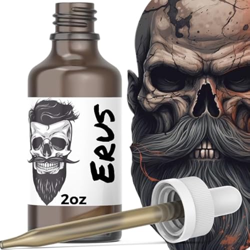 Anti-Aging Cologne with 11 Natural Oils, Plant Retinol for Beard, Hair and Skin Rejuvenation (2oz, Erus)