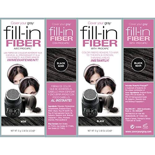 Cover Your Gray Pro Fill-In Fibers with Procapil - Black
