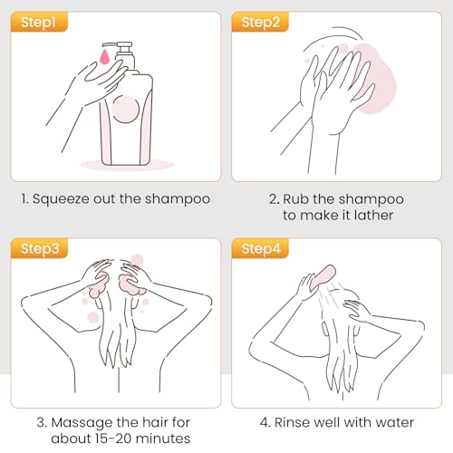 Dark Brown Hair Dye Shampoo 3 in 1, Hair Color Shampoo for Women and Men, Hair Dye to Cover Gray Hair, Herbal Ingredient Shampoos for Grey Hair Coverage 500ml (Dark Brown)