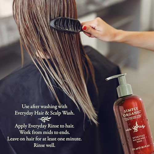 Hair & Scalp Rinse Daily Conditioner, Made in Italy, All Natural Cruelty Free Hair Care for Women & Men, Organic Olive Oil, Jojoba Oil, Spruce Tree Extract, 251ml/8.5floz, EVERYDAY