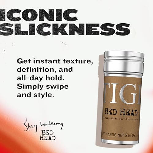 TIGI Bed Head Hair Wax Stick ? Strong Hold with Triple Wax Formulation for Slick Back Hair Styling and Smoothing Flyaways, 2.57 oz