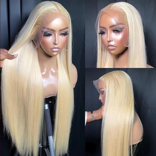 BZN 613 13x6 Lace Front Wig Human Hair 13x6 30 Inch 200 Density 613 Lace Frontal Wig Blonde Wig Human Hair Straight 613 HD Lace Frontal Wig Pre Plucked With Baby Hair