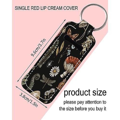 Chapstick Holder Keychain Fashion Lipstick Sleeve Lip Balm Portable Pocket Lip Gloss Tube Holder