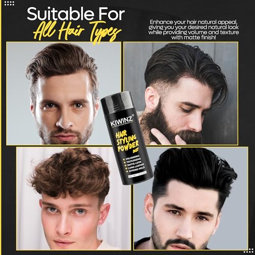 Hair Styling Powder for Men ? Natural Look Texture Hair Powder with Matte Finish ? Long-Lasting Hold, Adds Volume & Texture, Non-Sticky and Smells Great ? 30g