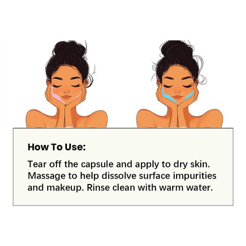 Cistto Natural Cleansing Oil Lightweight Balancing Makeup Remover with Jojoba & Rose Oil, Non-Comedogenic, Travel-Friendly 2ml x 40 Capsules for Oily Skin