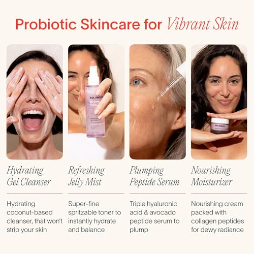 Solawave Probiotic Korean Cloud Cream Moisturizer with Peptides & Hyaluronic Acid | Solabiome Prebiotic Barrier Boosting Complex ? Skincare for Aging & Dryness, 1.7 Oz.