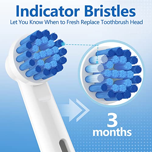 Sensitive Replacement Brush Heads for Braun Electric Toothbrush, Soft Bristles Provide A Comfortable and Gentle Brushing Experience for Sensitive Gums, Pack of 8