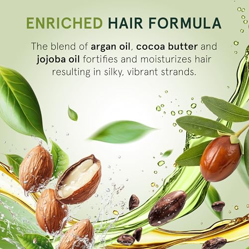 INOAR Argan Oil Combing Cream Creme de Pentear with Jojoba & Cocoa Butter for Deep Hydration & Smoothing, 17.6 Fl Oz