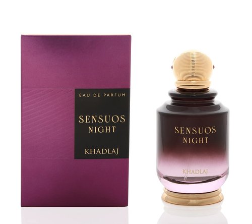 Khadlaj Sensuos Night Eau de Parfum Spray for Unisex, 3.4 Ounce