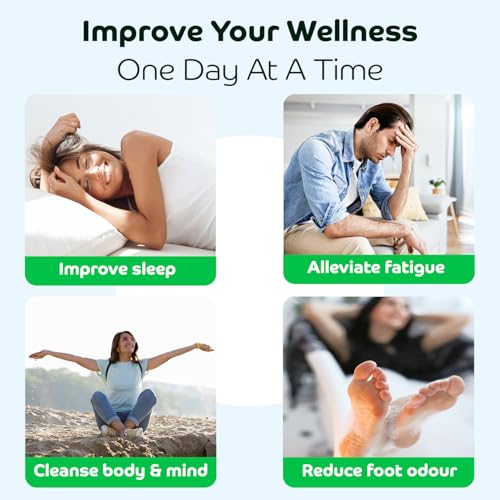 Bandoo Original Deep Cleansing Foot Pads, Premium Natural Bamboo Foot Rana Japanese Pads, Cleanse, Moisturize & Energize for Men & Women, 10