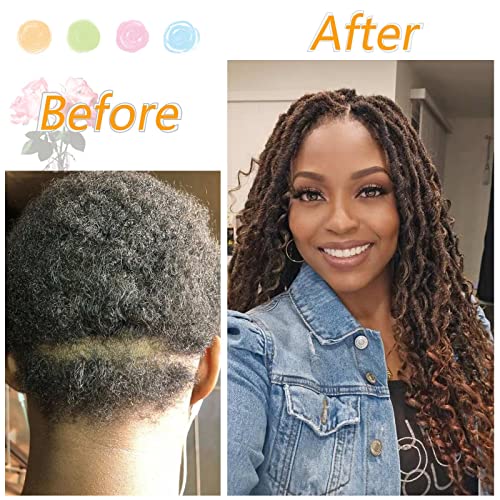 Col Bling Goddess Locs Crochet Hair for Black Women 14 Inch, 8 Packs Faux Locs Crochet Hair, Boho Style River Locs Hair with Curly Ends (14Inch, 1B, 8Packs)