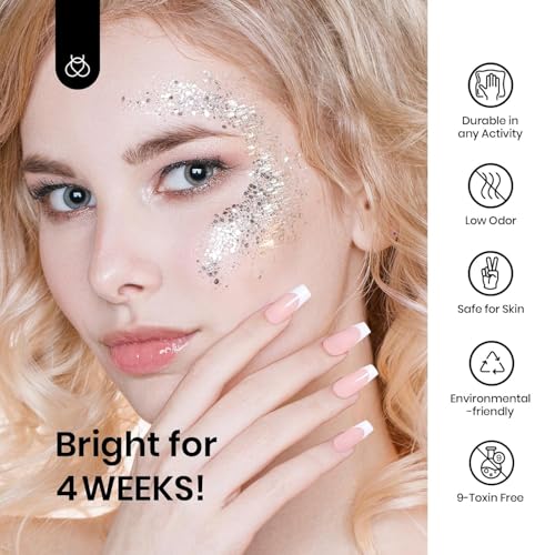 Beetles White Gel Nail Polish,15ml Winter Soak Off UV Gel Polish French Nail Art Manicure Salon DIY Design at Home Gift for Women