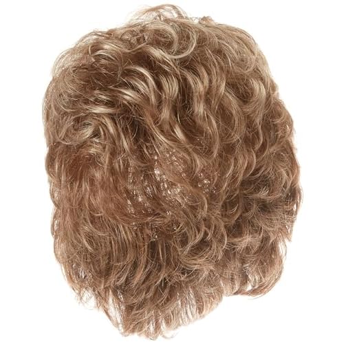 GABOR Instinct Luxury Short Wavy Shag Wig With Extended Lace Front by Hairuwear, Petite Average Size Cap, G11+ Mocha Mist