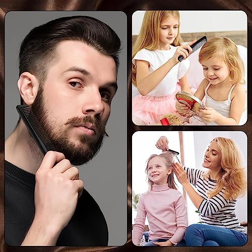 Bulk Pocket Combs Set - 300 Pack, Fine Dressing Comb for Kids, Women & Men (Black, 300)