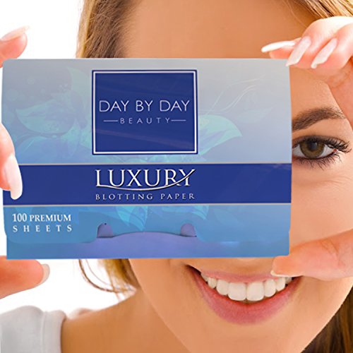 Makeup Blotting Papers 200 Oil Absorbing Paper Sheets for Face (2 Handy Packs of 100) ? Face Oil Remover ? Oil Blotting Sheets for Face