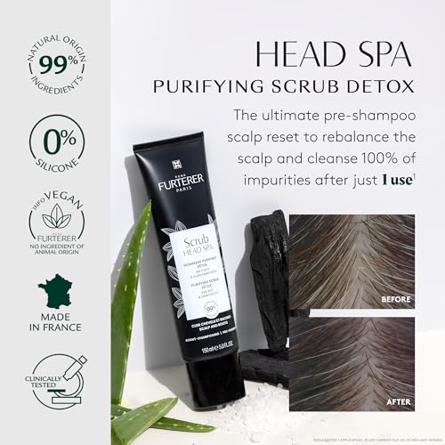 Rene Furterer Head Spa Purifying Scrub, Pre-Shampoo Detox 5.0 Fl. oz.