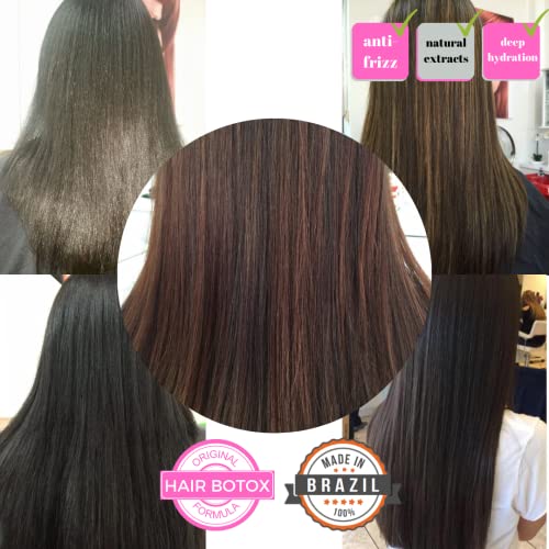 KERAZON Intensive Brazilian Hair BTX Treatment 32oz 946ml For All Hair Types, Thermal Activated Hair Mask Damaged Dry Repair and Long Lasting Volume And Frizz Control. Salon Size Packaging may vary.