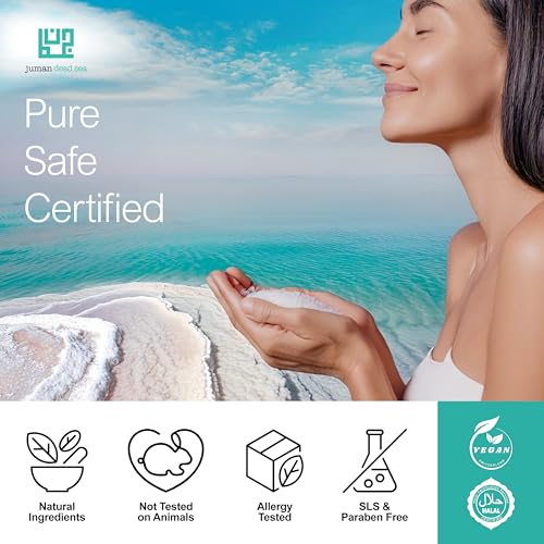 Juman Dead Sea Minerals Shampoo and Conditioner Set | Scalp Care for Dry & Sensitive Scalp | Enriched with Plant Extracts | Free from Sulfates & Parabens | Vegan | Pack of 2