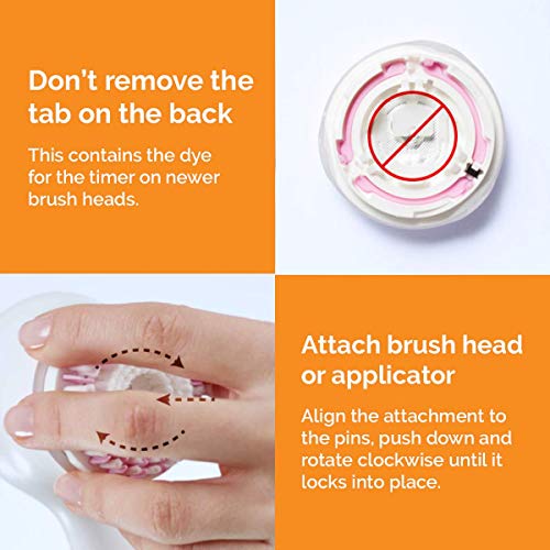 Clarisonic Facial Cleansing Brush Head Replacement for Mia 1, Mia 2, Mia Fit, Alpha Fit, Smart Profile Uplift, Deep Pore, 6 Count