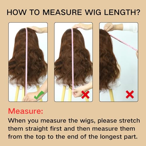 26 Inch 180% Density Chocolate Brown HD Lace Front Wig Human Hair for Women 13x4 Body Wave Frontal Human Hair Wigs Glueless Brazilian Hair Pre-Plucked with Baby Hair Natural Hairline