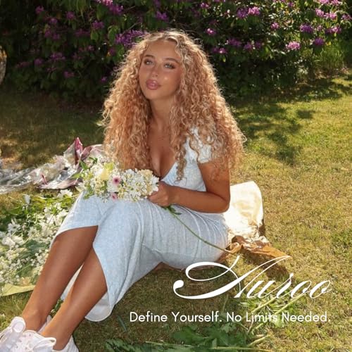 27/613 Ombre Blonde 3 Bundle Human Hair Water Wave 16/18/20 Inch, 13A Grade Highlighted Multi-Blonde Human Hair Wet n Wavy Curly Bundles 100% Raw Brazilian Silky Colored Hair Weaves Extension