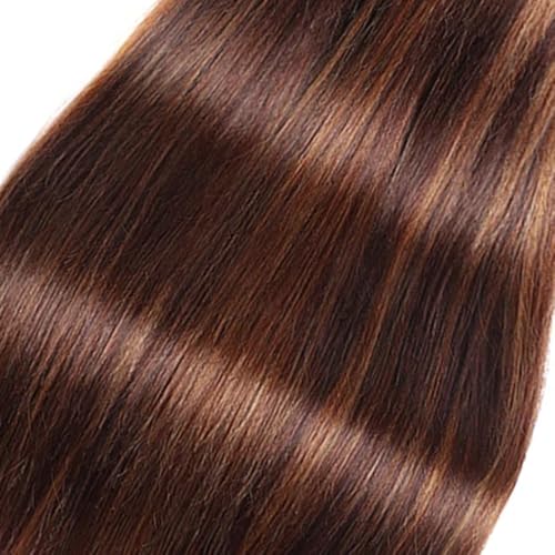 Freiuoke Highlight Bundles Human Hair 4/30 Straight Bundles Brazilian Unprocessed Virgin Hair 1 Bundle 26 Inch