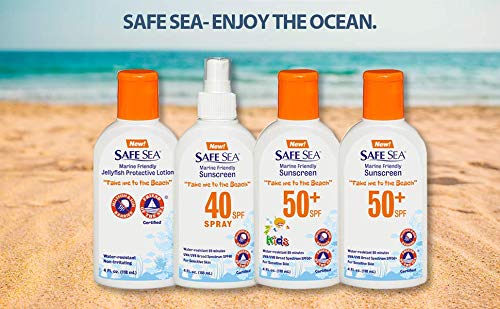 Safe Sea Jellyfish Sting Protective Lotion 50+ SPF kids and adults 2-pack